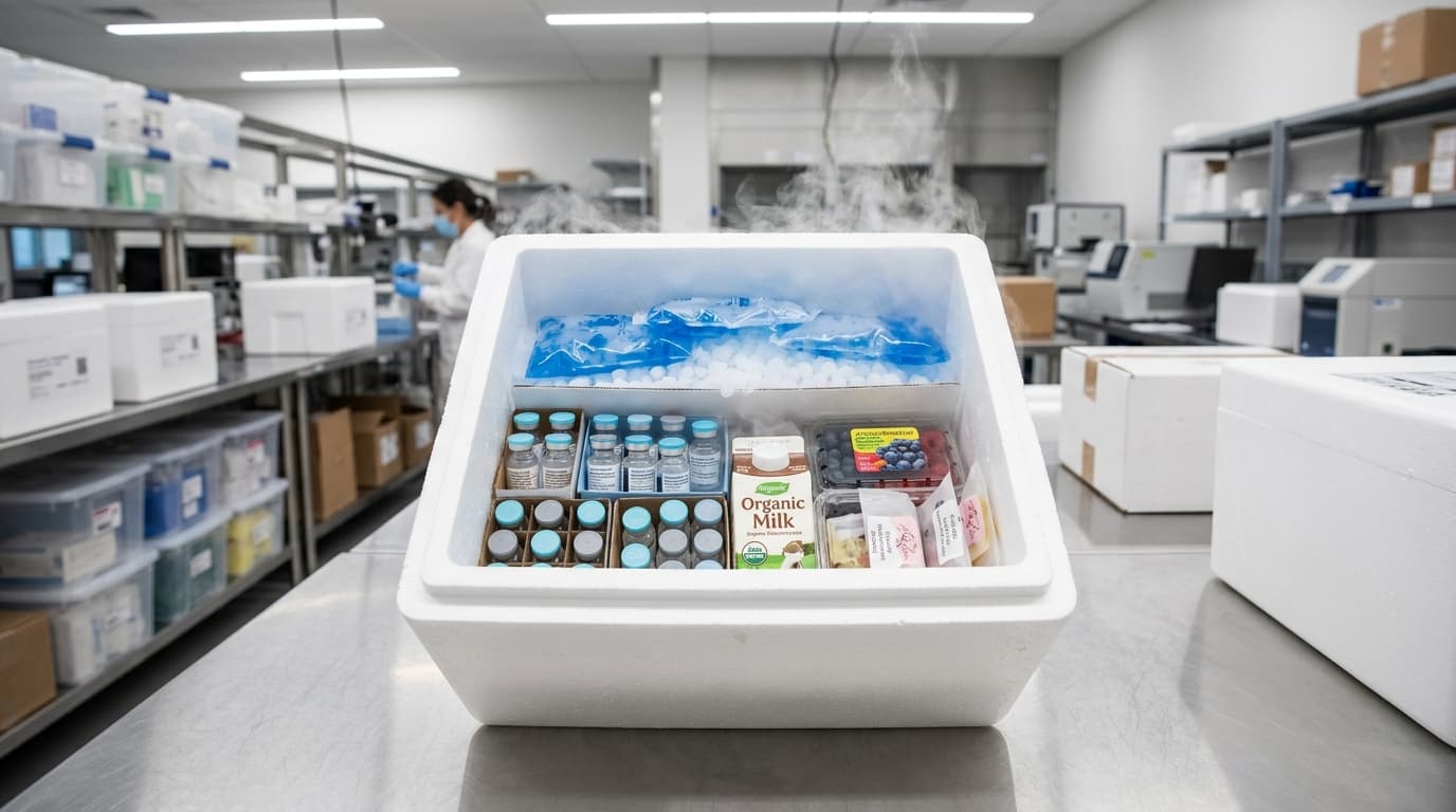 Insulated Dry Ice Shipper Packs & Slices